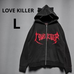 LOVEKILLER 猫耳ジップパーカー サブカル 地雷 - メルカリ