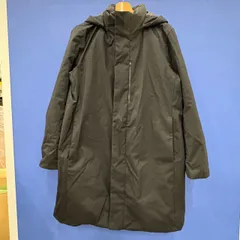 ■ユニクロ ハイブリッドダウンコート M ブラック 黒 ロング丈 フード付き 防寒 レディース カジュアル