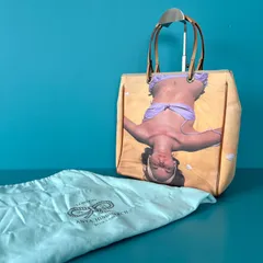 美品 アニヤハインドマーチ 転写プリント トートバッグ ビーチ ビキニ A4