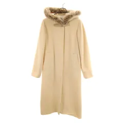 MICHEL KLEIN ミッシェルクラン ウールコート 38 生成り レディース 古着