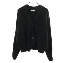 ZARA ザラ 長袖 ニットカーディガン M ブラック メンズ 古着