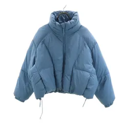 ZARA ザラ 中綿ジャケット M 水色 レディース 古着