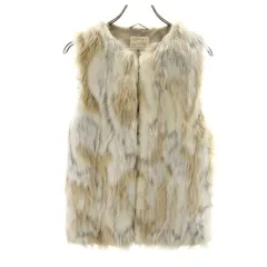 ZARA ザラ ファーベスト 13/14 ベージュ系 GIRLS キッズ 古着