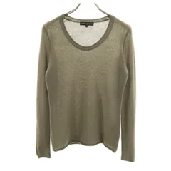 ETERNALCASHMERE カシミヤ100％ 長袖 セーター M カーキ ニット レディース 古着