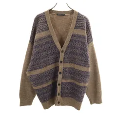 niko and... ニコアンド 長袖 Vネック ニットカーディガン 4 グレー メンズ 古着