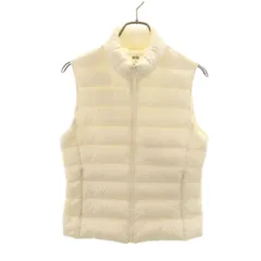 UNIQLO ユニクロ ウルトラライト ダウンベスト M ホワイト 収納袋付き レディース 古着