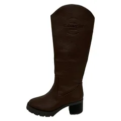 COACH(コーチ) ロングブーツ 5.5 C レディース美品  - ダークブラウン レザー