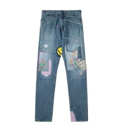 34 KAPITAL キャピタル パッチワーク デニムパンツ