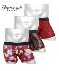 新品 未使用 Gravevault グレイブボールト 下着 パンツの日企画 3枚セット メンズ ショート ボクサーパンツ 518632【メール便】 セット3