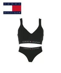 新品 未使用 並行輸入 TOMMY HILFIGER トミー ヒルフィガー 下着 TH ORIGINAL レディース 上下セット 518612【メール便】 ブラックセット