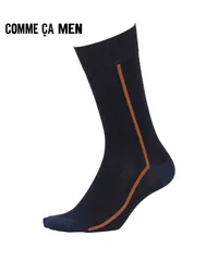 新品 未使用 COMME CA MEN コムサメン センターライン メンズ クルーソックス 518648【メール便】 ネイビーのサムネイル