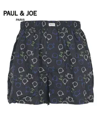 新品 未使用 PAUL&JOE ポールアンドジョー 下着 ブロートサークル猫＆ロゴプリント メンズ トランクス 518643【メール便】 ネイビー