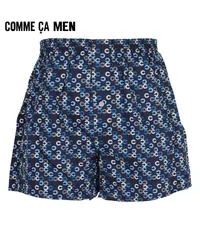 新品 未使用 COMME CA MEN コムサメン 下着 ブロードC幾何学柄PT メンズ トランクス 518647【メール便】 ネイビー