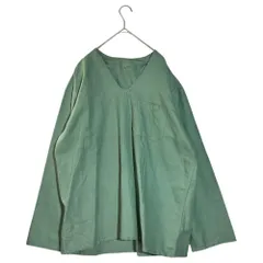 Hungarian Military(ハンガリー軍) 00's Sleep Shirt スリーピング シャツ 48(L程度) グリーン ミリタリー リネン ホスピタル ユニセックス