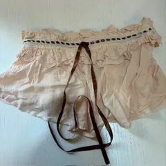 シーイン　SHEIN MOD リボン付き　ペチコートスカート　アイボリー XS