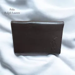Polo Ralph Lauren　ポロラルフローレン カードケース　名刺入れ ブラウン 茶色　メンズ　レディース