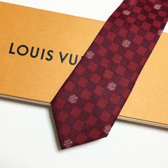 LOUIS VUITTON ルイヴィトン モノグラム柄 ネクタイ レッド - メルカリ
