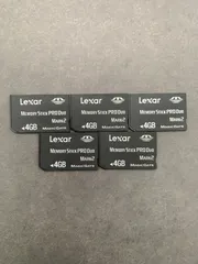 [動作確認済み] Lexar Memory Stick Pro Duo 4GB 5枚セット レキサー メモリースティック 0127-217