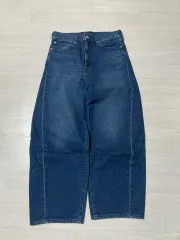 GU バレルレグジーン インディゴデニム