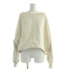 カプリシューレマージュ CAPRICIEUX LE'MAGE 24SS ドロストボートネックスエット スウェット F アイボリー 白 ホワイト オーバーサイズ ドローコード クロップド丈 ドロップショルダー LEZ1041106A0001 /AP