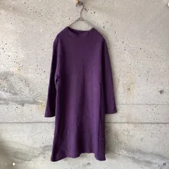 カシミヤ100％紫ニットワンピース