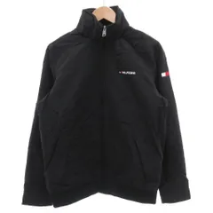 トミーヒルフィガー TOMMY HILFIGER セーリングジャケット ジップアップ ナイロン S/P 黒 ブラック ロゴ刺繍 78B2079 /GV ■GY18
