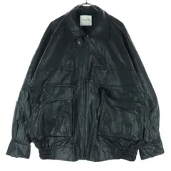 FREAK'S STORE フリークスストア 長袖 A-2タイプ フェイク レザージャケット F ブラック レディース 古着