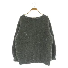 ストラ Stola. 23AW ヘアリースパンコールニットチュニック セーター 長袖 ボリュームスリーブ F グレー /MY ■OS