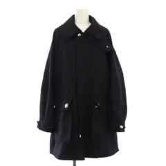 ザ リラクス THE RERACS RERACS FISHING COAT ステンカラーコート ミドル丈 ウール 36 黒 24FW-RECT-434L-J /KHのサムネイル