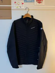 L アイダー ハイブリッド 軽量ダウン ジャケット ブラック