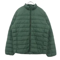 MUJI 無印良品 長袖 ライトダウンジャケット L グリーン メンズ 古着