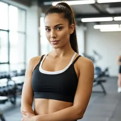 Sサイズ ツートンカラー風スポーツブラ 美背 ヨガウェア ノンワイヤー