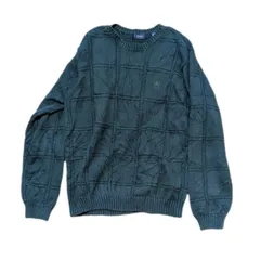 IZOD セーター ニット 緑 グリーン 古着 L　ラコステ