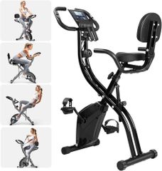 フィットネスバイク 家庭用エアロバイク スピンバイク 折りたたみ 静音 マグネット式 多段階抵抗調節 サドル・ハンドル調節可能 電子ディスプレイ付き トレーニング ダイエット器具 エクササイズマシン