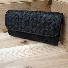 ズッケロ 長財布 レディース メンズ 本革 レザー 大容量 編み込み メッシュ かぶせ 財布 シンプル 実用的 おしゃれ ユニセックス 牛革 ギフト プレゼント 誕生日 記念日 人気 カード収納 たっぷり ナチュラル 普段使い 通勤通学 40134 ブラック