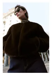 Zara ザラ フェイク ファー ブルゾン ジャケット xs (新品)