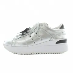 オニツカタイガー Onitsuka Tiger ローンシップPF LAWNSHIP PF スニーカー レザー ローカット 厚底 US6.5 23.5㎝ シルバー色 1183A531 /XZ ■GY18