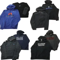 古着卸 まとめ売り ナイキ NIKE スウェット 8枚セット (メンズ M ) スウォッシュロゴ フーディー クルーネック ワンポイント 中古 ND5506