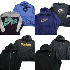 古着卸 まとめ売り ナイキ NIKE スウェット 8枚セット (メンズ XL ) ジップパーカー フーディー クルーネック 中古 古着 ND5484