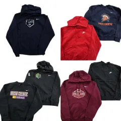 古着卸 まとめ売り ナイキ NIKE スウェット 7枚セット (メンズ S ) クルーネック フーディー スウォッシュロゴ カレッジ風 中古 ND5525