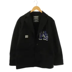 ヒステリックグラマー HYSTERIC GLAMOUR HYS COLLEGE カバーオールジャケット L ブラック ネイビー ホワイト /DO ■OSのサムネイル