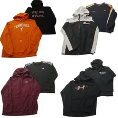 古着卸 まとめ売り スポーツブランドMIX スウェット 8枚セット (メンズ M ) アンダーアーマー アディダス エレッセ フーディー 中古 ND5562