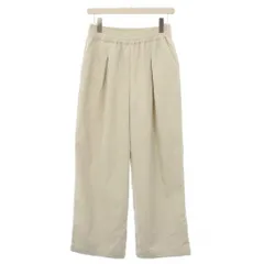 ジャーナルスタンダード JOURNAL STANDARD 25AW コーデュロイワイドパンツ スラックス タック イージー ウエストゴム ワンカラー ストレッチ 38 ライトグレー 25030400801240 /BB