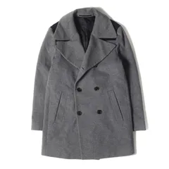 Paul Smith ポールスミス コート グレー×ネイビー サイズ:M | メルトンウール ダブルブレスト コート | アウター ジャケット 上着【メンズ】【中古】のサムネイル