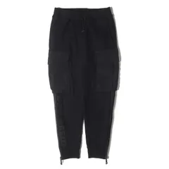 DSQUARED2 ディースクエアード パンツ ブラック 黒 サイズ:S | 近年モデル | サイドジップ ラバーワッペン スウェット カーゴ ジョガーパンツ | ボトムス ズボン【メンズ】【中古】