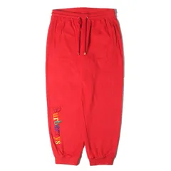 BURBERRY バーバリー パンツ レッド サイズ:L | レインボーロゴ刺繍 パイル トラックパンツ (Rainbow Logo Detail Tracksuit Bottoms) | ボトムス ズボン【メンズ】【中古】のサムネイル