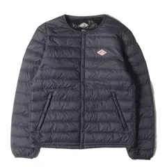 DANTON ダントン ジャケット ネイビー 紺 サイズ:38 | ワンポイントロゴ ライト ダウンジャケット | アウター ブルゾン 上着【メンズ】【中古】