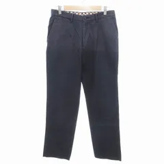 アクアスキュータム AQUASCUTUM パンツ スラックス ストレートシルエット 刺繍 82 紺 ネイビー /JS