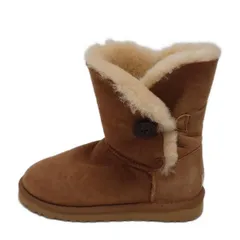 UGG(アグ) ショートブーツ 23 レディース ベイリーボタン 5803 ブラウン ムートン