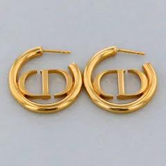 Christian Dior クリスチャンディオール CDロゴ ピアス ピアス D29826 レディース GP ゴールド 中古